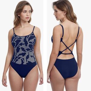 Profile by Gotte Mashrabiya Round Neck One Piece Size 12